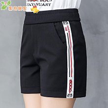 短褲女2022夏季新款寬松五分褲系帶松緊腰外穿高腰運動休閑闊腿褲-果奇繽果超夯 正品 活動 優惠 歷史價格詳細信息