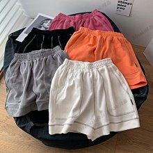 短褲女2022夏季新款寬松五分褲系帶松緊腰外穿高腰運動休閑闊腿褲-果奇繽果超夯 正品 活動 優惠 歷史價格詳細信息