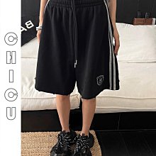 CHIC U 街頭潮人黑色加絨加厚連帽外套秋冬新款復古百搭休閒寬鬆拉鏈開衫運動風外套 歷史價格詳細信息