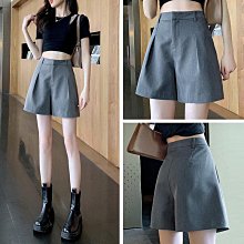 黑色西裝熱褲高腰短褲女春夏2024新款小個子a字感外穿打底褲 歷史價格詳細信息