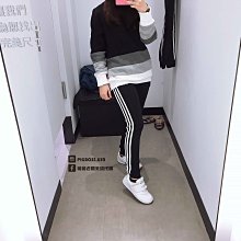 adidas 女生黑色縮口棉褲 六分褲 七分運動褲 M號 歷史價格詳細信息