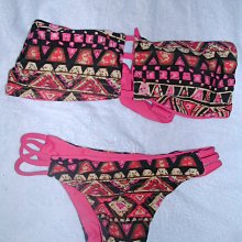 @╮全面淨空大特賣╭@一百零一元亂亂標~~深色花絮性感兩件式泳裝 歷史價格詳細信息