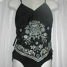 黑配色花紋 襟花釦飾  抽繩  洋裝 時尚 歷史價格詳細信息