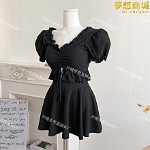 泳裝 新款泳衣 少女夏泳衣分體中大童六年級14網紅15初中洋氣撞色短袖短褲女兒童 歷史價格詳細信息