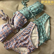 特價】2色格子日韓少女性感綁帶露背純欲風分體泳衣女度假bikini 價格比較,價格查詢,歷史價格詳細信息