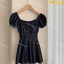 泳衣女 ins風連體裙式比基尼性感小胸集中顯瘦遮肚度假溫泉泳裝 歷史價格詳細信息