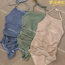 泳衣女韓風復古ins連體性感漏背小胸聚攏修身顯瘦溫泉度假遊泳裝 歷史價格詳細信息