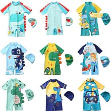 兒童泳衣男童連體恐龍防曬幼兒嬰兒小童寶寶1-3歲長袖遊泳裝溫泉 歷史價格詳細信息