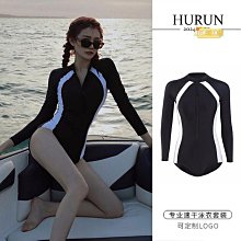 韓國潛水服女連體泳衣防曬長袖浮潛服速干沖浪水母衣 歷史價格詳細信息