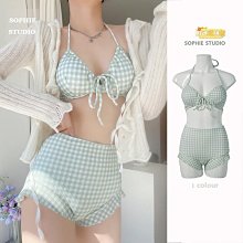 SOPHIE遊泳衣女韓國ins少女連身學生保守甜美小清新可愛顯瘦溫泉 歷史價格詳細信息