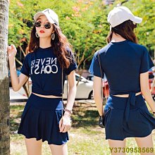 【送泳帽】學生保守遮肚泳衣 鋼圈小胸集中爆乳泳 性感露背美背兩件式短裙式比基尼 大尺碼衣著 平口褲溫泉泳衣 連身泳衣 歷史價格詳細信息