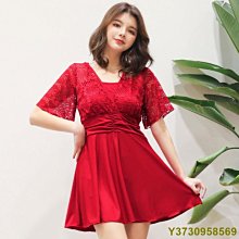 泳衣女連體裙式遮肚顯瘦性感保守新款高級感大碼胖妹溫泉泳裝 歷史價格詳細信息