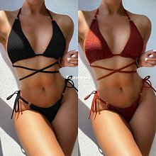 分體泳衣女時尚性感系帶三角裙式比基尼保守遮肚顯瘦游泳衣泳裝女 歷史價格詳細信息