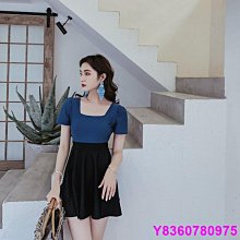 高檔泳衣 女夏2022新款時尚遮肚顯瘦保守連體裙式泳裝大碼仙氣溫泉 歷史價格詳細信息