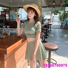 泳衣 泳裝 兩件式泳衣 短袖泳衣 保守泳衣 遮肚泳衣 顯瘦泳衣 泳衣女 泳裝女 海邊 CR765【現貨】 游泳 夏季-陽光小屋 歷史價格詳細信息