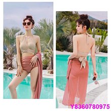 悠米小店泳衣/比基尼女夏2023新款遮肚顯瘦純欲風分體保守學生仙女範小胸泳裝 歷史價格詳細信息