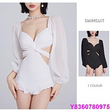 悠米小店泫雅風 白色分體泳裝 欲風性感泳衣小胸集中爆乳連身遮肚顯瘦泡溫泉泳裝 歷史價格詳細信息