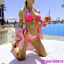 比基尼漸變低領無袖無鋼圈杯棉可拆兩件套泳裝410662 歷史價格詳細信息