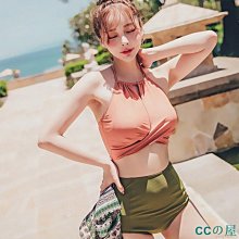 簡約時尚兩件式三件套比基尼辣妹性感露背學生溫泉度假泳衣女bikini 歷史價格詳細信息