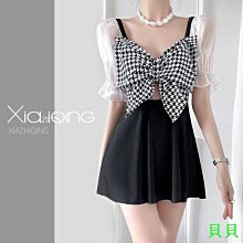 韓版連身裙超仙小個子顯瘦碎花連衣裙女長袖氣質收腰雪紡短裙潮洋裝~CoCo服飾 歷史價格詳細信息