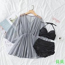 比基尼三件式性感 韓國溫泉泳衣女素色蕾絲分體泳裝女 歷史價格詳細信息