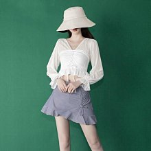 新款純欲風ins韓國小香風鑽扣斜肩遮肚顯瘦溫泉連體泳衣女 歷史價格詳細信息