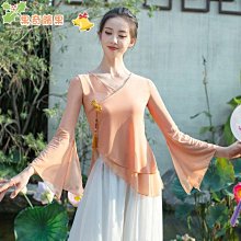 古典舞身韻紗衣女仙氣飄逸雪紡練功服上衣中國舞蹈服裝新款演出服 歷史價格詳細信息