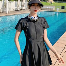 大碼泳衣女保守胖mm遮肉200斤分體三件套運動泡溫泉泳裝2024新款 歷史價格詳細信息