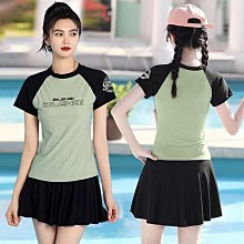特價 泳衣女學生保守遮肚韓國潛水服長袖防曬分體游泳衣顯瘦仙女范 歷史價格詳細信息