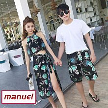 情侶泳衣沙灘海邊性感顯瘦比基尼三件套情侶款泳裝蜜月套裝沙灘褲 歷史價格詳細信息