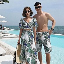 親子沙灘褲男速乾可下水溫泉泳褲五分海邊度假情侶款寬鬆防尷尬 歷史價格詳細信息