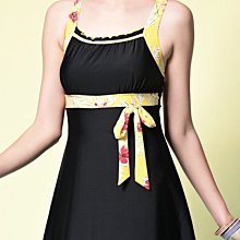 ~有氧小舖~2016蘋果牌APPLE 二件式比基尼泳裝 平口古典花短版泳衣+三角連裙泳褲 附泳帽 特價 歷史價格詳細信息