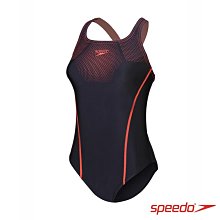 SPEEDO 女 運動連身泳裝Placement 黑/藍 歷史價格詳細信息