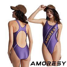 AMORESY｜070   Gaea系列  選美皇后純色Logo連身泳衣 歷史價格詳細信息
