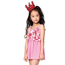 APPLE(蘋果)  女童粉色系雲彩布連身裙泳衣  贈泳帽  NO-106612 歷史價格詳細信息