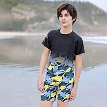 男童泳裝防曬UPF50長袖分體泳衣(含防曬帽)-恐龍火山款????????????????????????满599免運 歷史價格詳細信息