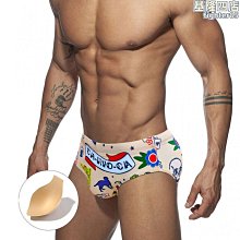 {露露}uxh 潮流塗鴉三角帶罩杯男士遊泳褲比基尼泳衣時尚三角泳褲男 價格比較,價格查詢,歷史價格詳細信息