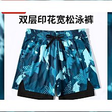 沙灘褲男款遊泳褲男士五分防尷尬速幹短褲可下水寬松款泡溫泉海邊 歷史價格詳細信息