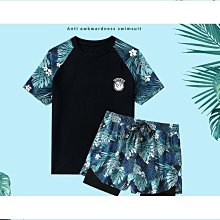 熱賣泳褲男款成人泳衣男夏季速幹防曬長袖分體沙灘衝浪浮潛水服中長款推薦 歷史價格詳細信息