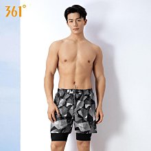 361男士泳褲時尚專業運動訓練健身速幹寬鬆防尷尬五分遊泳短褲 歷史價格詳細信息