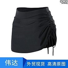 【熱賣】2023新款女士泳褲 ins風純色高腰交叉 性感三角顯瘦溫泉泳裝 歷史價格詳細信息