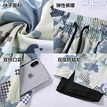 遊泳褲男防尷尬平角五分泳衣泳帽三件套男士溫泉套裝裝備 歷史價格詳細信息