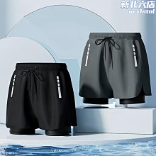 泳褲男士2024新款防尷尬速幹大碼平角泳衣專業泡溫泉遊泳雙層開叉 歷史價格詳細信息