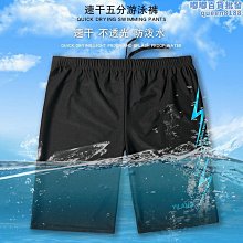 水立方泳褲防尷尬男士五分遊泳褲男款泳衣套裝專業泳裝泡溫泉裝備 歷史價格詳細信息
