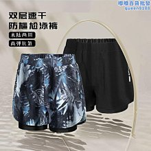 遊泳褲男士防尷尬平角泳衣男士大尺碼五分泳褲套裝速乾專業泳褲 歷史價格詳細信息