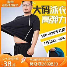 男士大尺碼泳衣套裝防尷尬水上樂園防曬寬鬆加肥加大遊泳衣溫泉泳裝 歷史價格詳細信息