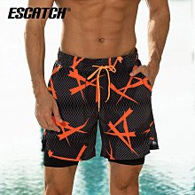 綬實泳褲男平角彈力速乾競速泡溫泉時尚加大碼海邊沙灘專業遊泳衝浪褲 歷史價格詳細信息