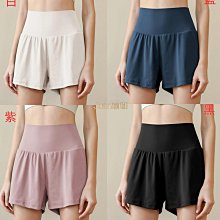冰感透氣假兩件防走光運動短褲女寬松跑步健身高腰瑜伽褲三分褲夏女性瑜伽服運動服舞蹈服 歷史價格詳細信息