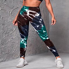 無縫扎染瑜伽套裝長袖上衣高腰提臀瑜伽褲健身套裝運動女 歷史價格詳細信息