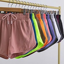 運動短褲女假兩件防走光夏季訓練跑步健身速乾透氣高腰瑜伽三分褲 歷史價格詳細信息